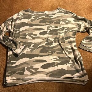 Soft knit long sleeve T-shirt